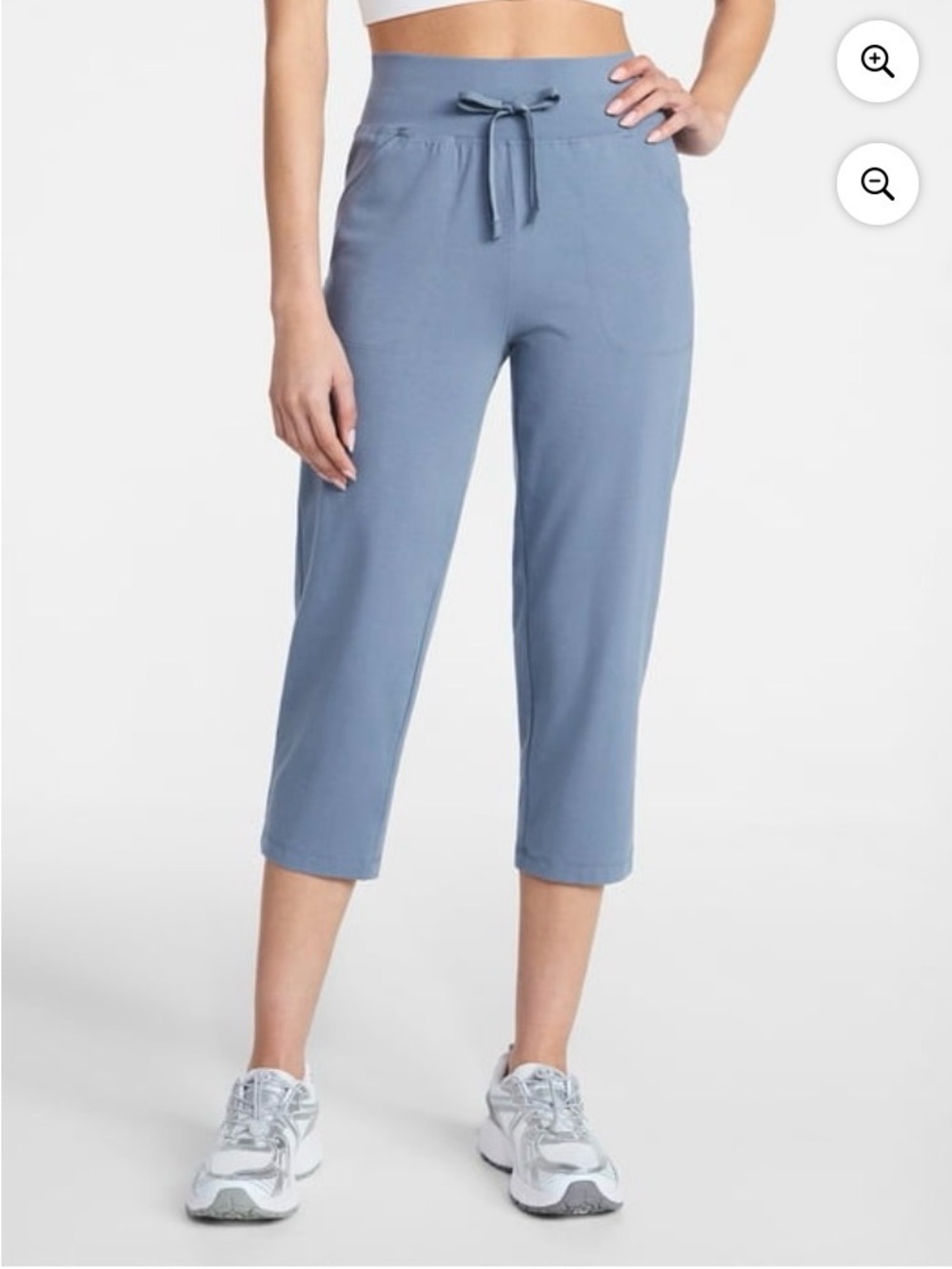 NWT Soft Jersey Knit Capris in Dusty Blue